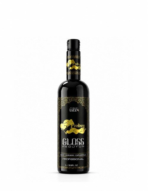 Flacon Indiana Gloss pour traitement de lissage sur fond blanc